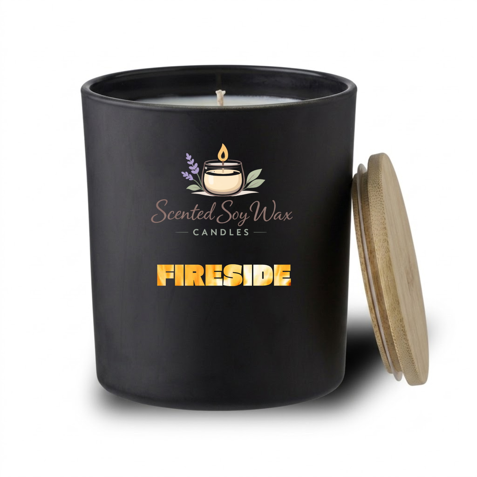Fireside Soy Wax Candle | Smoky Wood Scented Luxury Candle - Image 2